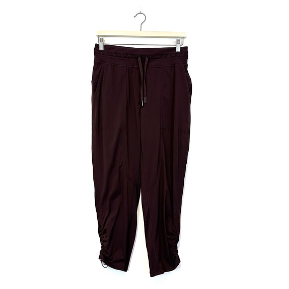 Lululemon | Dance Studio Crop II Unlined Cinch Ankle in Black Satin Size 6 - Picture 3 of 15